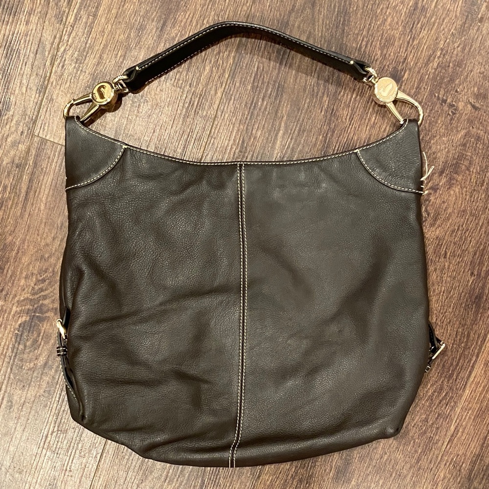 Dooney & Burke Dark Brown Leather Shoulder Bag